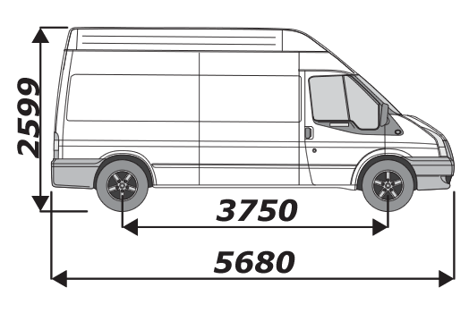 Ford transit l3h3 размеры